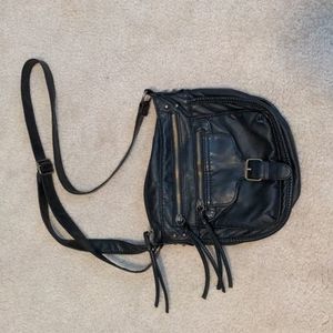 Black Faux Leather Purse